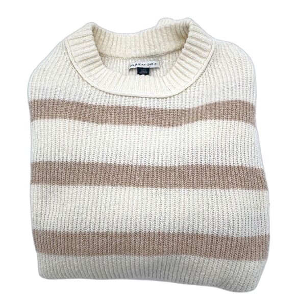 Women's American Eagle Oh So Soft Luxe Knit Striped Sweater, Size S - Picture 2 of 6